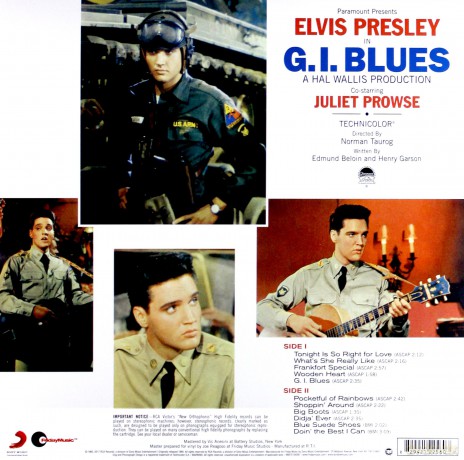 Elvis Presley: G.I. Blues (Yellow Audiophile) (Limtied) (Anniversary) [Winyl]