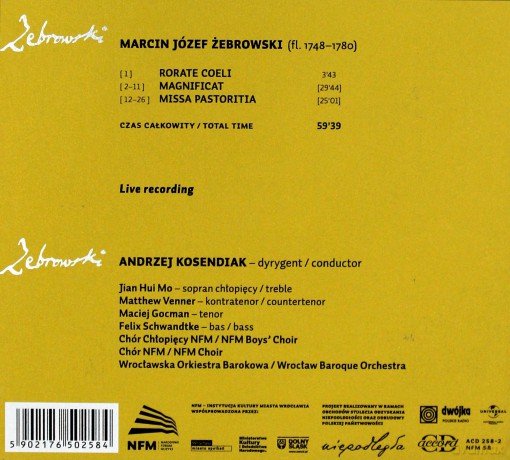 Andrzej Kosendiak: Marcin Józef Żebrowski [CD]