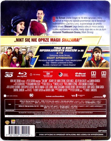 Shazam! (steelbook) [Blu-Ray 3D]+[Blu-Ray]