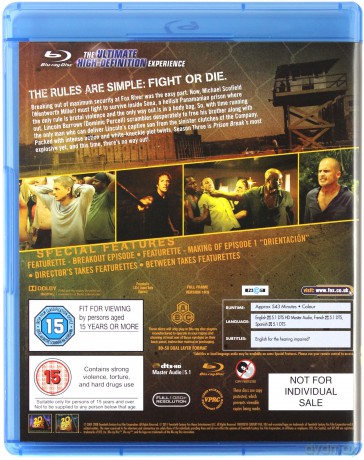 Prison Break Season 3 (Skazany na Śmierć) [4xBlu-Ray]