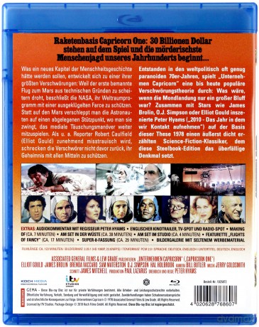 Capricorn One (Koziorożec 1) [Blu-Ray]