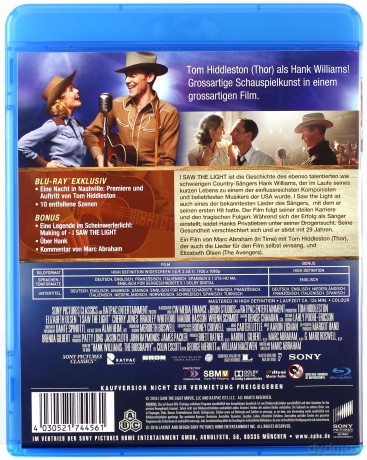 I Saw the Light [Blu-Ray]