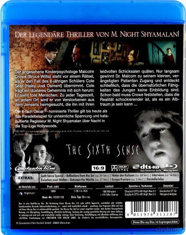 The Sixth Sense (Szósty zmysł) [Blu-Ray]