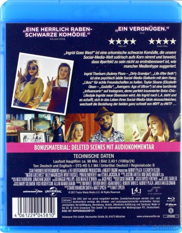 Ingrid goes West (Ingrid wyrusza na zachód) [Blu-Ray]