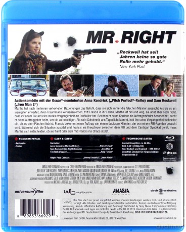 Mr. Right (Idealny facet) [Blu-Ray]