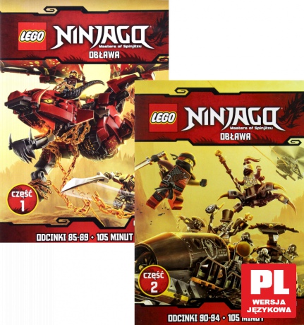 LEGO Ninjago Obława część 1-2 (odcinki 85-94) Pakiet [2DVD]