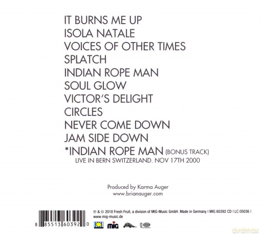 Brian Auger's Oblivion Express: Voices Of Other Times (digipack) [CD]