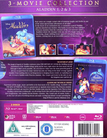 Aladdin Triplepack (Aladyn / Aladyn: Powrót Dżafara / Aladyn i król zlodziei) [Blu-Ray]