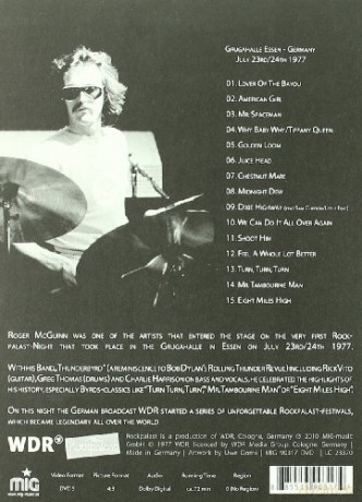 RogerMcGuinn's Thunderbyrd: Rockpalast West Coast Legends Vol. 4 (digipack) [DVD]