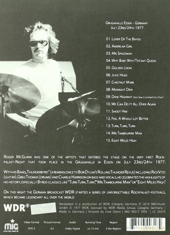 RogerMcGuinn's Thunderbyrd: Rockpalast West Coast Legends Vol. 4 (digipack) [DVD]