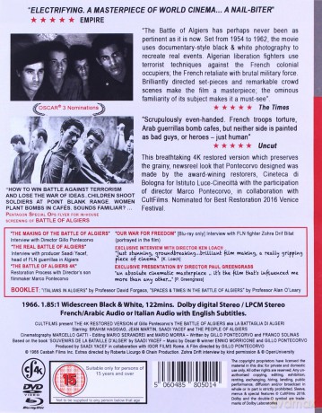 Battle of Algiers (Bitwa o Algier) [Blu-Ray]+[DVD]