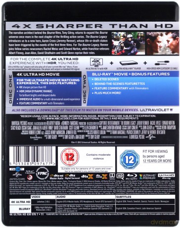 Dziedzictwo Bourne'a [Blu-Ray 4K]+[Blu-Ray]