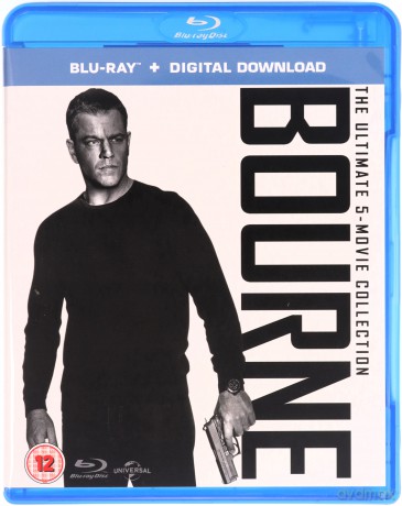 Bourne: The Ultimate 5-Movie Collection (Tożsamość Bourne'a / Krucjata Bourne'a / Ultimatum Bourne'a / Dziedzictwo Bourne'a / Jason Bourne) [5xBlu-Ray]