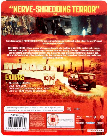 Chernobyl Diaries (Czarnobyl. Reaktor strachu) (steelbook) [Blu-Ray]