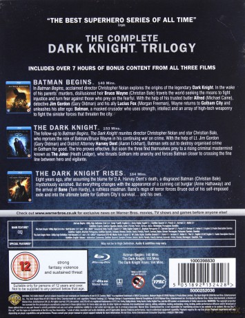 Dark Knight Trilogy (Batman - Początek / Mroczny rycerz / Mroczny Rycerz powstaje) [5xBlu-Ray]