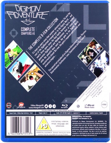 Digimon Adventure Tri: The Complete Movie Collection [6xBlu-Ray]