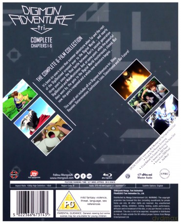 Digimon Adventure Tri: The Complete Movie Collection [6xBlu-Ray]