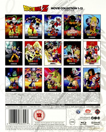 Dragon Ball Z Movie Complete Collection: Movies 1-13 + TV Specials [7xBlu-Ray]