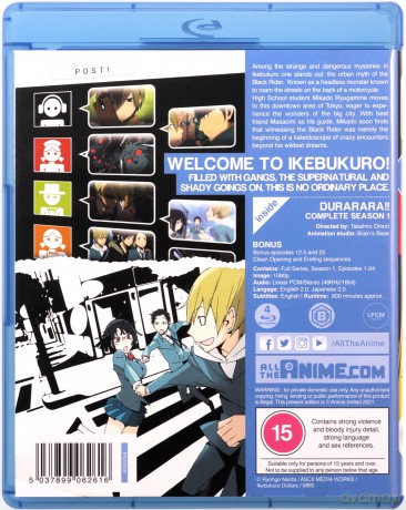 Durarara!! Season 1 [4xBlu-Ray]
