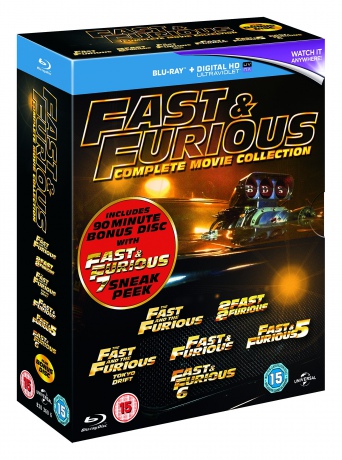 Fast & Furious 1-6 Franchise (Szybcy i wściekli 1-6) [7xBlu-Ray]