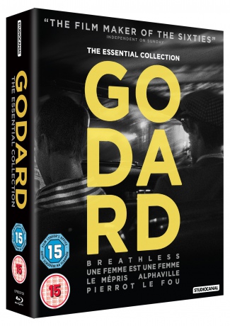 Godard The Essential Collection (Do utraty tchu / Kobieta jest kobietą / Pogarda / Alphaville / Szalony Piotruś) [5xBlu-Ray]