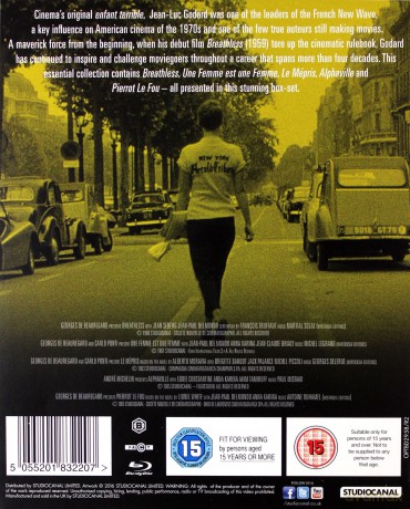 Godard The Essential Collection (Do utraty tchu / Kobieta jest kobietą / Pogarda / Alphaville / Szalony Piotruś) [5xBlu-Ray]