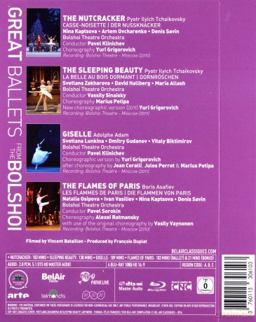 Bolshoi Ballet: Great Ballets From The Bolshoi [4xBlu-Ray]