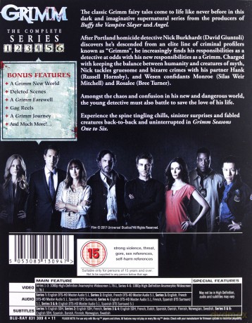Grimm: Season 1-6 Set [28xBlu-Ray]