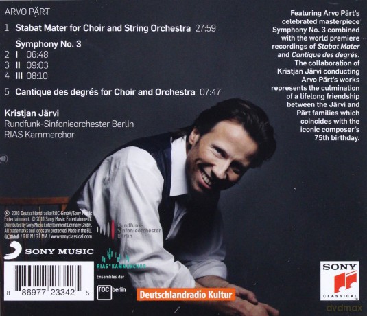 Kristjan Jarvi: Cantique  [CD]