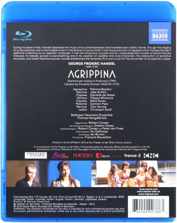 Bardon/De Niese/Hengelbrock: Handel/Agrippina [2xBlu-Ray]