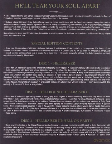 Hellraiser 13 (Hellraiser: Wysłannik piekieł / Hellraiser: Wysłannik piekieł II / Hellraiser III: Piekło na ziemi) [3xBlu-Ray]