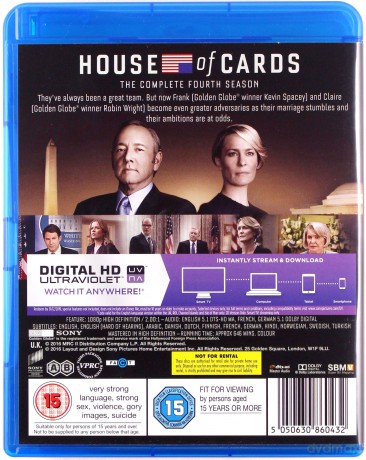 House Of Cards - Season 4 [4xBlu-Ray]