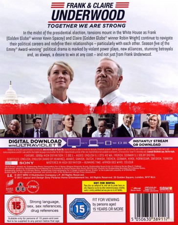 House Of Cards Season 5 [4xBlu-Ray]