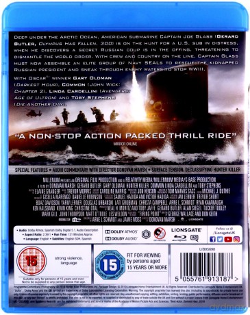 Hunter Killer (Ocean ognia) [Blu-Ray]