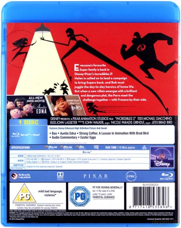 Incredibles 2 (Iniemamocni 2) (Disney) [Blu-Ray]