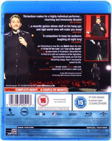 Jon Richardson Nidiot Live 2014 [Blu-Ray]