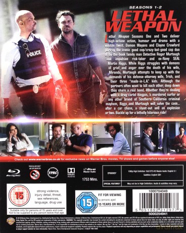 Lethal Weapon Season 1-2 (Zabójcza broń) [7xBlu-Ray]