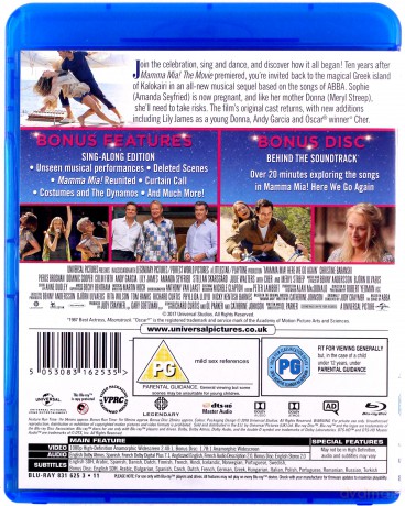 Mamma Mia: Here We Go Again! [Blu-Ray]+[DVD]