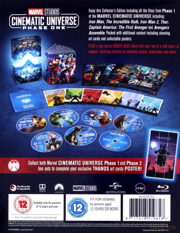 Marvel Cinematic Universe Phase 1 Box Set (6 disc) [7xBlu-Ray]