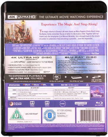 Mary Poppins Returns [Blu-Ray 4K]+[Blu-Ray]