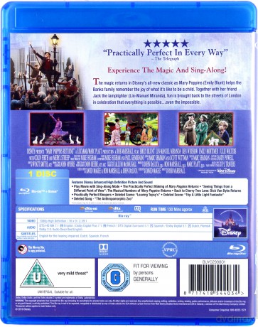 Mary Poppins Returns (Mary Poppins powraca) [Blu-Ray]