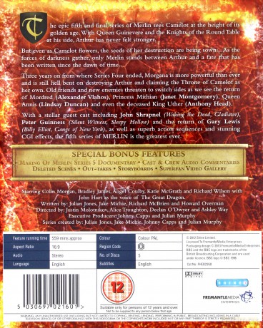 Merlin Complete Season 5 (Przygody Merlina) [5xBlu-Ray]