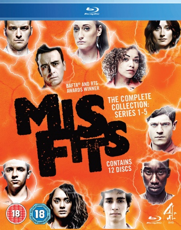 Misfits Season 1-5 (Wyklęci) [12xBlu-Ray]