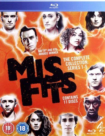 Misfits Season 1-5 (Wyklęci) [12xBlu-Ray]