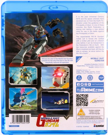 Mobile Suit Gundam - Part 1 Of 2 [3xBlu-Ray]