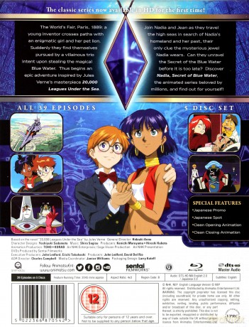 Nadia: Secret Of The Blue Water - Complete Collection [5xBlu-Ray]