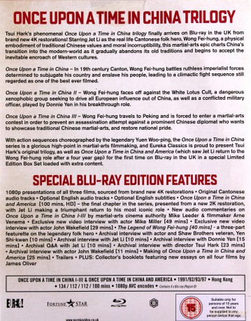 Once Upon A Time In China Trilogy (Limited Hardbound Slipcase Edition) (Dawno temu w Chinach 1-4) [4xBlu-Ray]