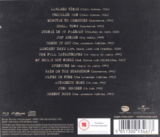 John Mellencamp: Plain Spoken - Live From Chicago Theatre [2xBlu-Ray]