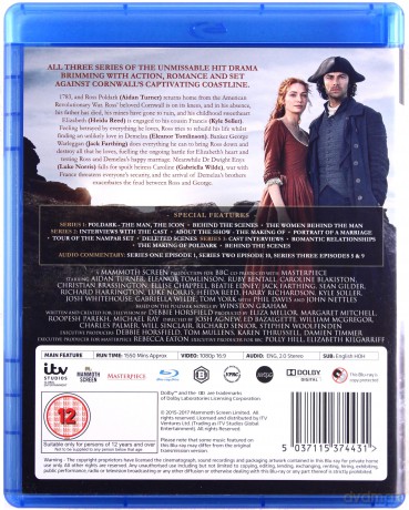 Poldark Season 1 - 3 (Poldark: Wichry losu) [8xBlu-Ray]