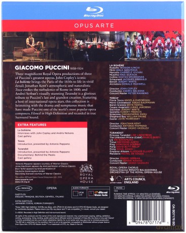 Puccini Opera Collection [3xBlu-Ray]